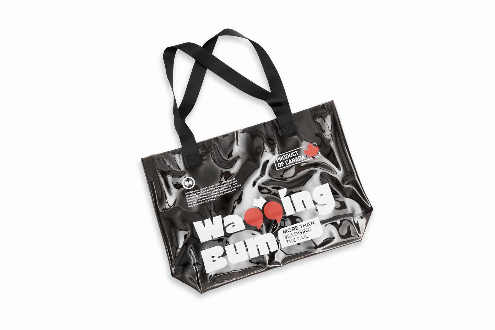 Wagging Bum easy-clean PVC picnic and beach bag